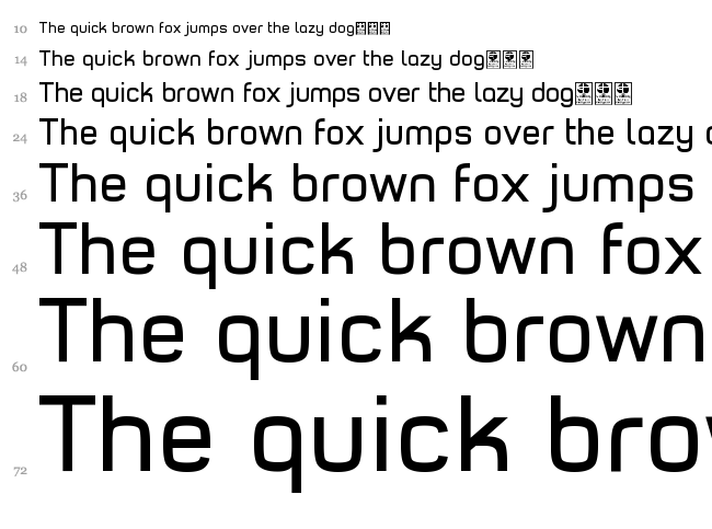 Typo Style font waterfall